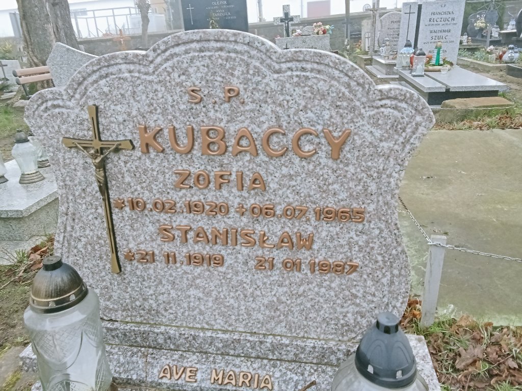 Grób Stanisław Kubacki