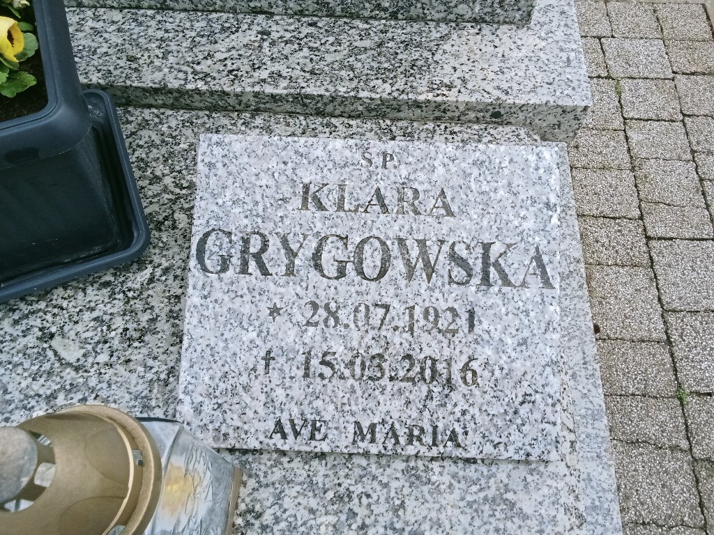 Grób Klara Grigowska