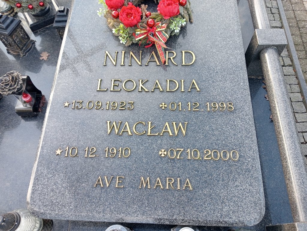 Grób Leokadia Ninard